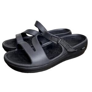 Skechers Size 11 Sandals Arch Fit Foamies Ascend Sweet Pea Slip On Adjustable